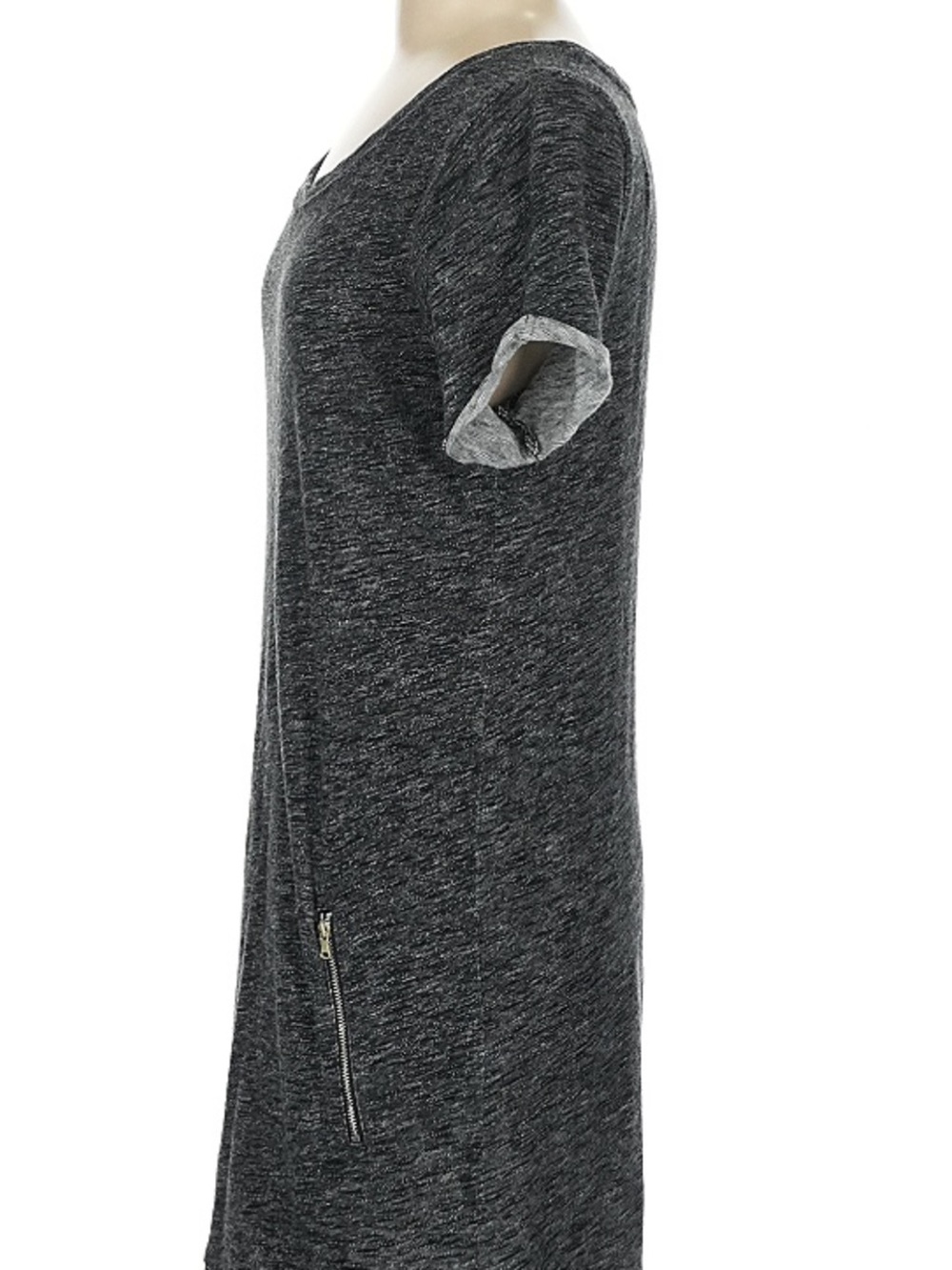 Lou & Grey Heather Charcoal Short Sleeve Tunic - Picture 4 of 9